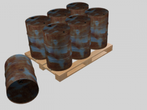 steel barrel Modèle 3D