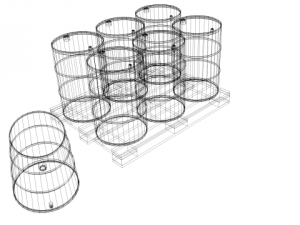 steel barrel Modello 3D