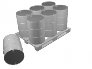 steel barrel Modello 3D