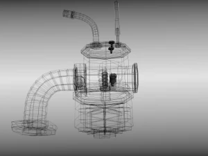 moped carburetor 3D Model