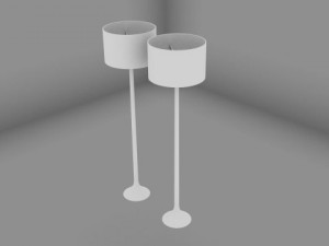 flos spun lamp Model 3D