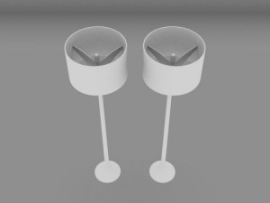 flos spun lamp Model 3D