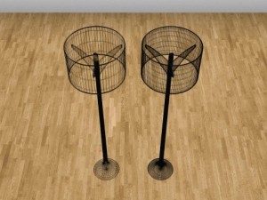 flos spun lamp Model 3D