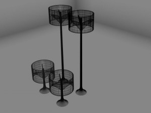 flos spun lamp pack 3D Model