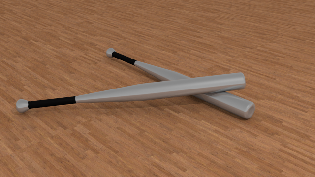aluminium baseball bat 3D-Modell .c4d .max .obj .3ds .fbx .stl .blend 
