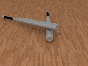 aluminium baseball bat 3D-Modell