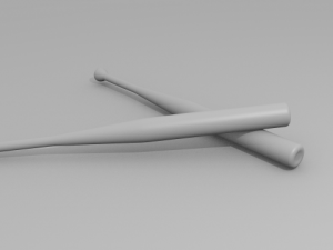 aluminium baseball bat 3D-Modell