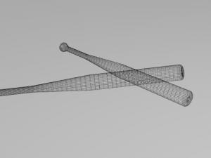 aluminium baseball bat 3D-Modell
