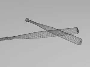 aluminium baseball bat 3D Model
