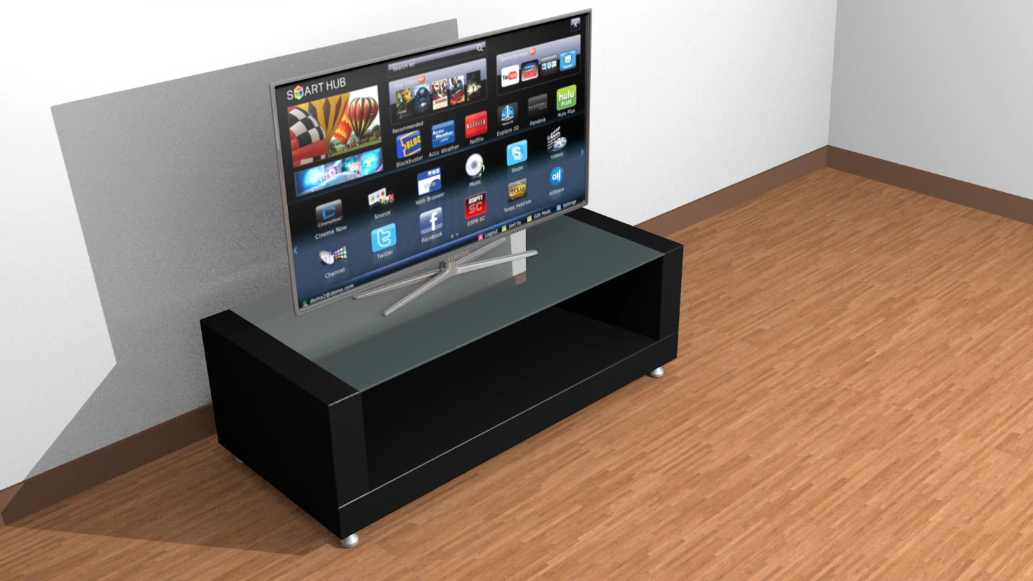 samsung smart tv 3D Model .c4d .max .obj .3ds .fbx .stl .blend 