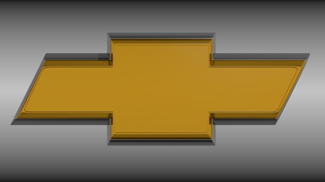 chevrolet logo 3D Model .c4d .max .obj .3ds .fbx .stl .blend 