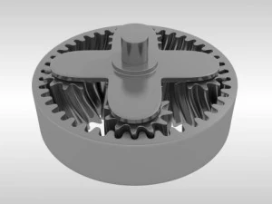 animated planetary gears 3D Model