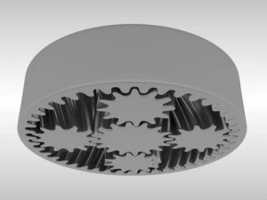 animated planetary gears 3D Model