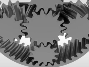 animated planetary gears 3D Model