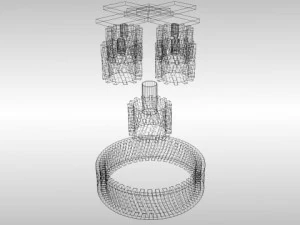 animated planetary gears 3D Model