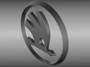 skoda logo Modelo 3D