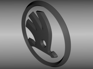 skoda logo Modelo 3D