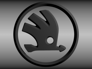 skoda logo Modelo 3D