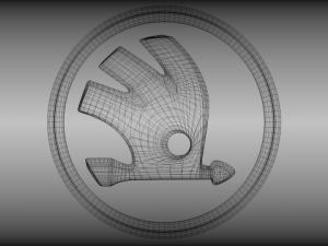 skoda logo Modelo 3D