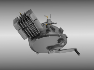 moped engine 3D Model