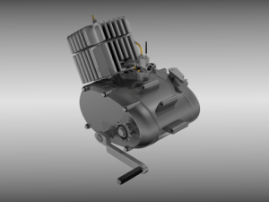 moped engine 3D Model