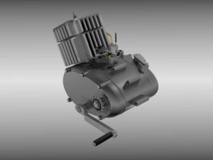 moped engine 3D Model