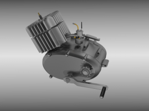 moped engine 3D Model