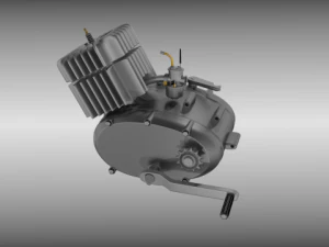 moped engine 3D Model