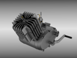moped engine 3D Model