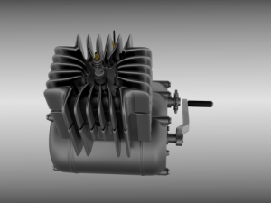 moped engine 3D Model
