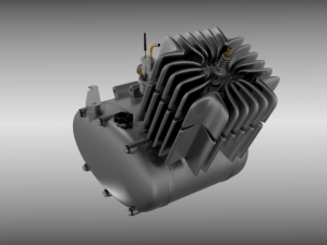moped engine 3D Model
