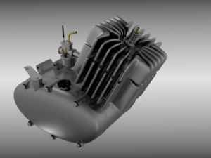 moped engine 3D Model