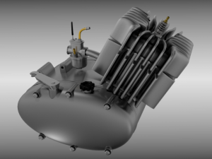 moped engine 3D Model