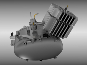 moped engine 3D Model