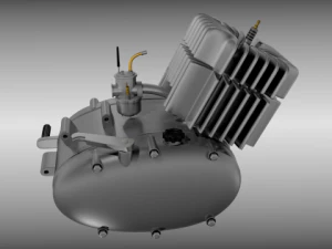 moped engine 3D Model
