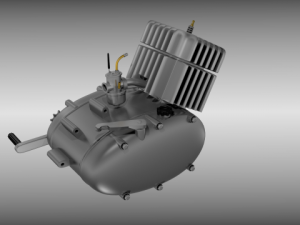 moped engine 3D Model
