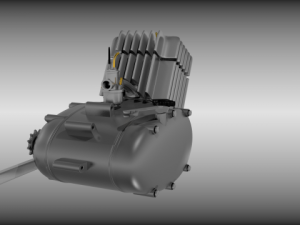 moped engine 3D Model