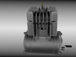 moped engine 3D Model