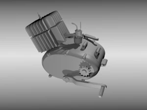moped engine 3D Model