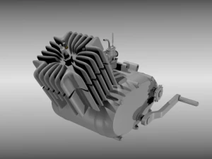 moped engine 3D Model