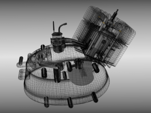 moped engine 3D Model