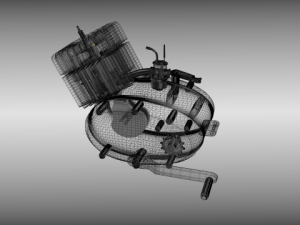 moped engine 3D Model