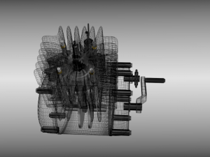 moped engine 3D Model