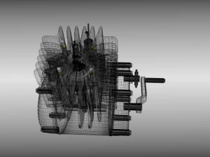 moped engine 3D Model