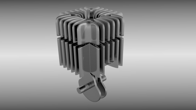two stroke animated cylinder 3D Модель .c4d .max .obj .3ds .fbx .stl .blend 