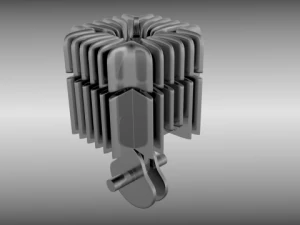 cilindro animado de dois tempos Modelo 3D