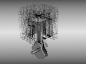 two stroke animated cylinder 3D Модель