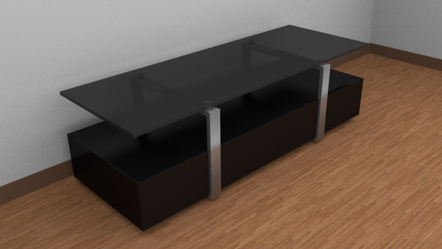 tv table 3D 模型 .c4d .max .obj .3ds .fbx .stl .blend