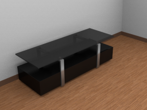 tv table 3D 模型