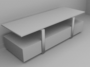 tv table 3D 模型